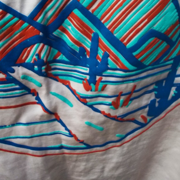 WANDERLUST Pink Silk Crop Jacket Mountain Scene - Picture 4 of 7